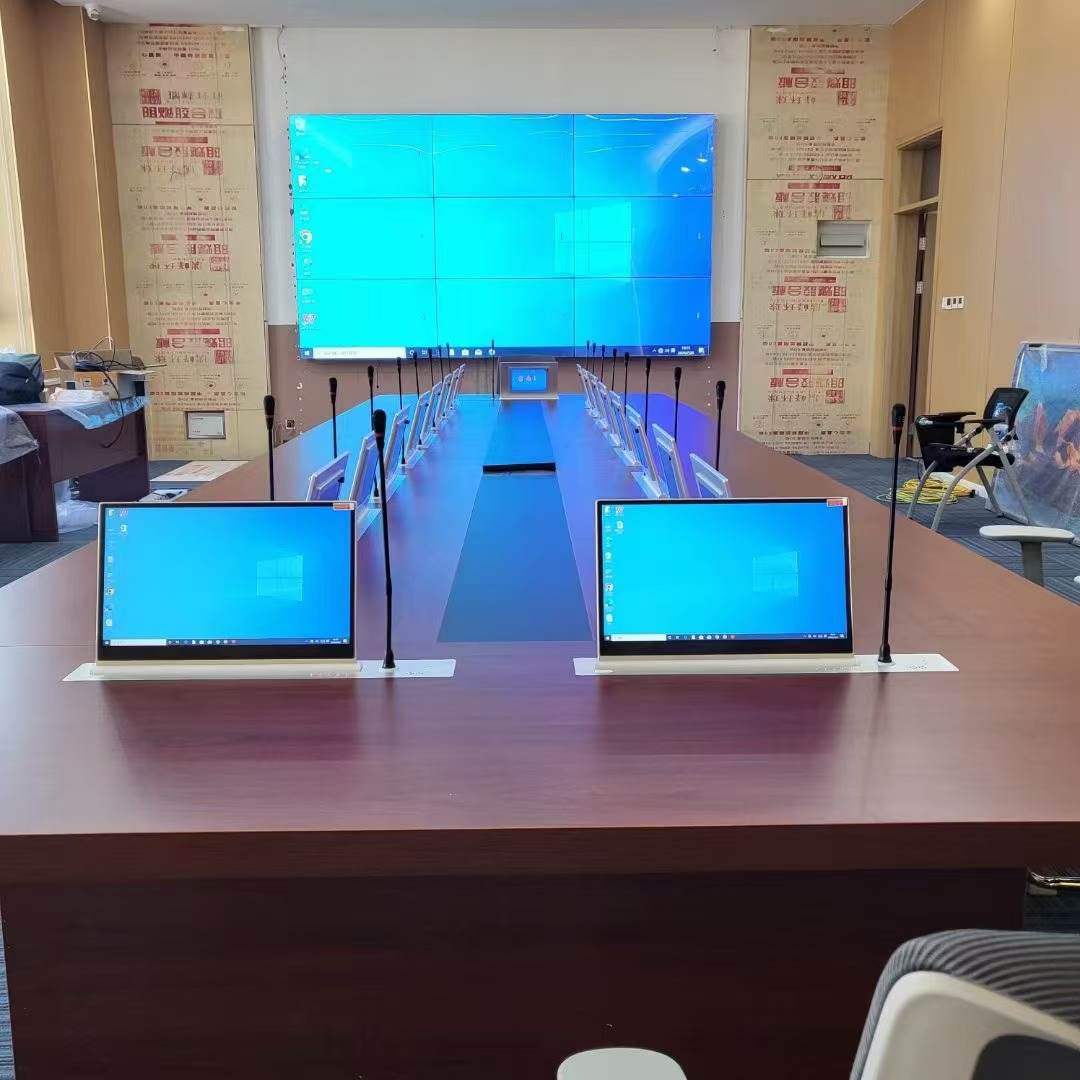 Cajones de instalación de elevación del monitor del sistema de conferencia sin papel