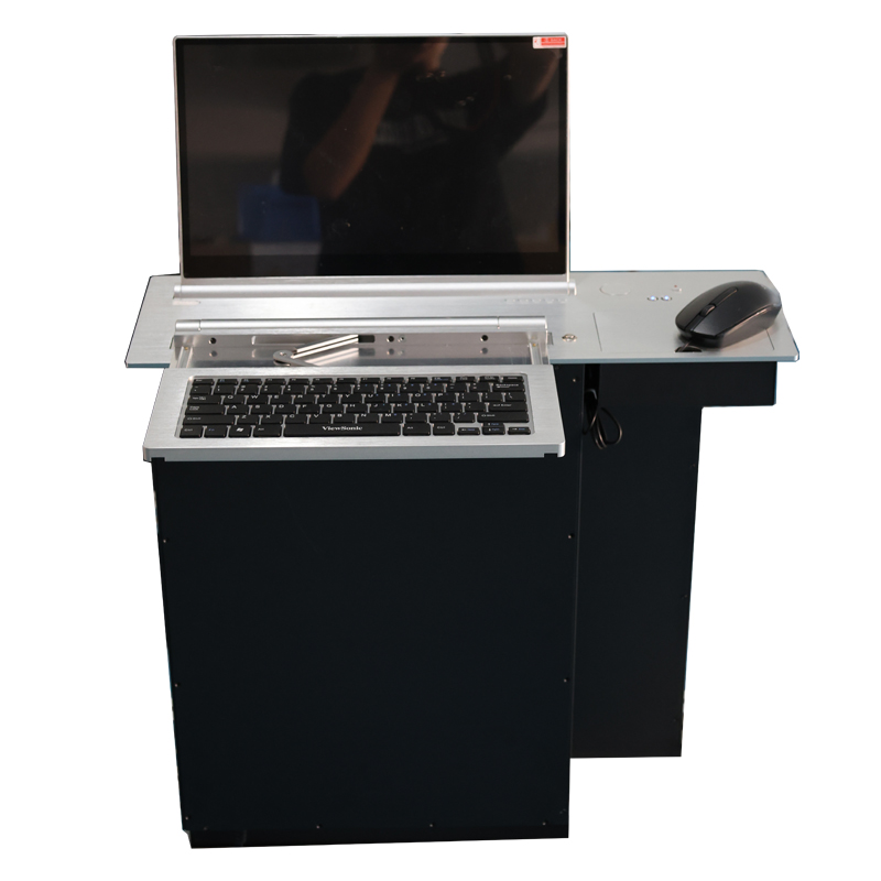 Mesa elevadora de monitor motorizada retráctil con pantalla BOE para elevación de monitor LCD motorizada