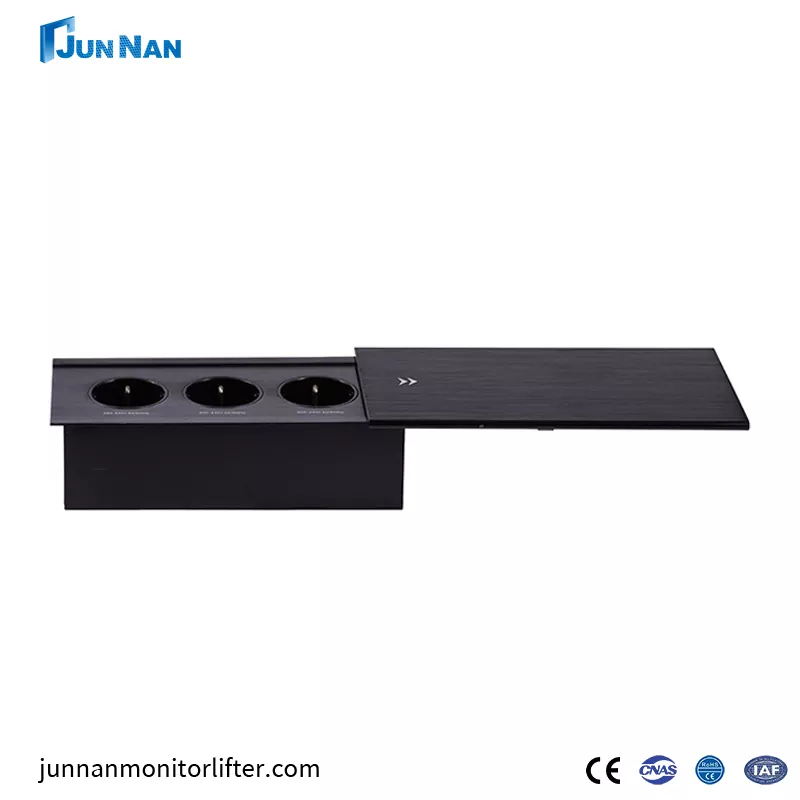 Enchufe inteligente de enchufe emergente con una salida de alimentación WiFi de carga USB y de carga inalámbrica